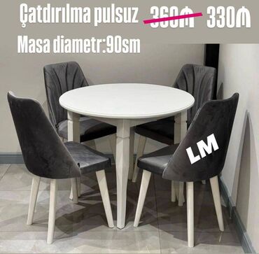 Masa və oturacaq dəstləri: Göz oxşayan masa dəsti 💫 Yeni ve Hazir Qiymət : 330 azn Rəng