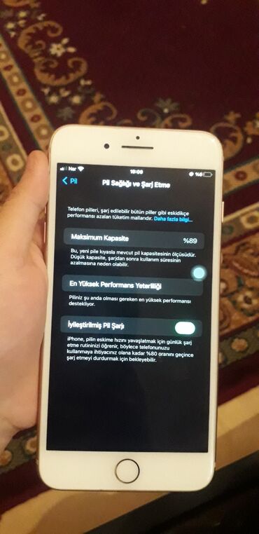 ayfon 22: IPhone 8 Plus, 64 ГБ, Золотой, Отпечаток пальца, Face ID