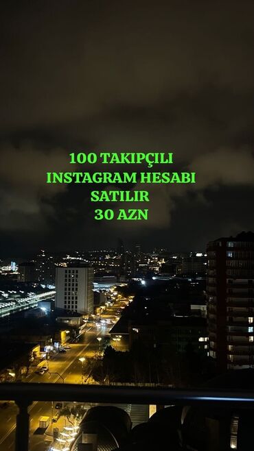 Biznes üçün program təminatı: Məhsul: Instagram hesabı - Follower sayı: 100 - Platforma: Instagram