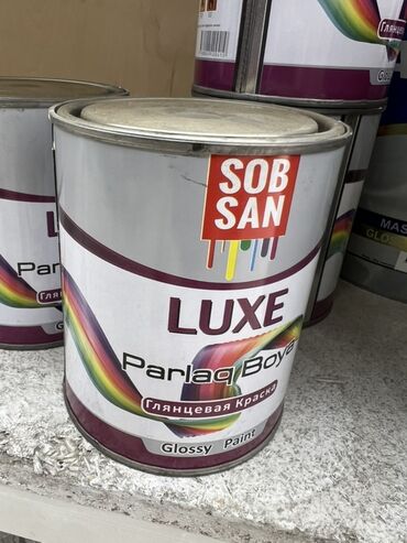 лак для декора: Глянцевая краска Sob San Luxe в металлической банке. Подходит для