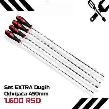ingco aku testera: Set EXTRA dugih odvijača – dužina 450 mm - Komplet od 4 komada - — 1
