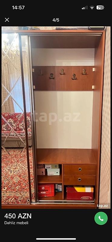 трюмо в прихожую: Dəhliz mebeli – sürgülü güzgülü şkaf komplekti - 3 bölməli, sürgülü — 5
