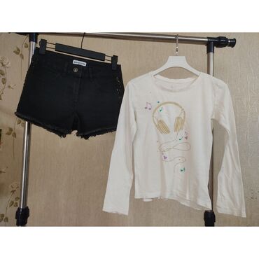 одежды на прокат: Детский топ, рубашка, цвет - Белый, Б/у