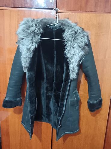 Дубленки: Дубленка, Классическая модель, Турция, По колено, С капюшоном, M — 2