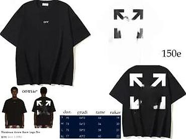 Majice: Men's T-shirt Off-White, bоја - Crna — 14