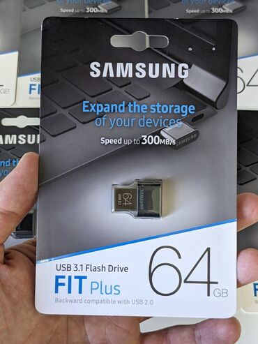 флешка usb: Samsung 64Gb FITPlus USB 3.1 Flash Drive Флешка, Накопитель, Флеш