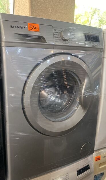 Tikiş maşınları: Paltaryuyan maşın Sharp, 7 kq, İşlənmiş, Avtomat, Qurutma var