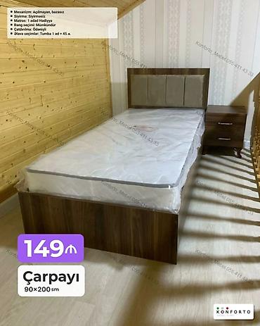 Çarpayı – 90×200 sm - Mexanizm: açılmayan, bazasız - Sıyırma lalafo.az -da Çarpayı – 90×200 sm - Mexanizm: açılmayan, bazasız - Sıyırma