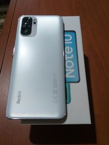 редми 9 се: Redmi, Redmi Note 10, Б/у, 64 ГБ, цвет - Белый, 2 SIM