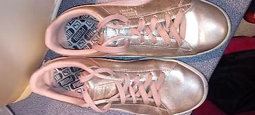 lagerfeld jako: Puma ženske patike – model sa sjajnim metalik završetkom (rose — 1
