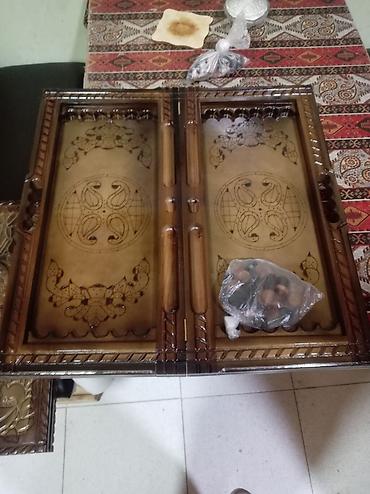 oyun adları: Taxta nərd dəsti - Material: ağacdan hazırlanmış, laklı səth. Çərçivə — 1