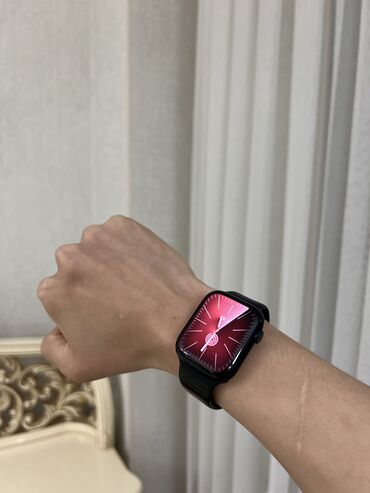 часы бу б: Apple Watch 8 series GPS, 45mm, midnight (черный) Привозной из 🇺🇸 В