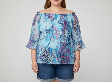 4f bluza damska: Bluzka damska, rozmiar 4XL