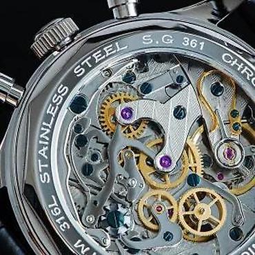 Ručni satovi: Sugess Chrono Heritage S387 - Bež - 40mm (SeaGull ST1901) — 21