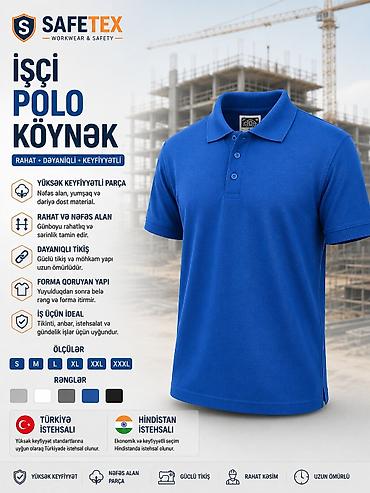 желтые мужские футболки: SAFETEX İşçi Polo Köynək Xüsusiyyətlər: - Yüksək keyfiyyətli parça — 9