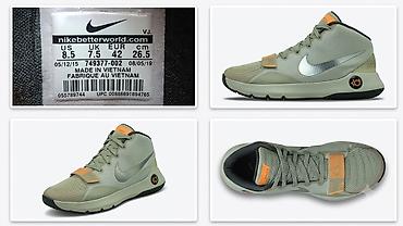 kyrie 7: Nike KD, баскетбольные кроссовки, 100% original. цвет Olive Grey / — 3