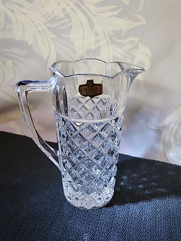 Čajnici: Bokal nov Zajecar kristal,led kristal 70te. Bokal je nov,sve na — 4