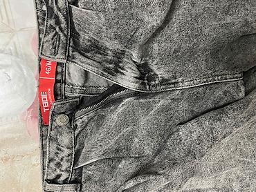 военная одежда: Продаю широкие серые джинсы 👖 Стильный washed-эффект, свободный крой — 3