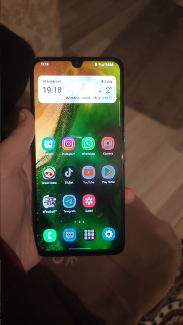 Samsung: Samsung Galaxy A70, 128 GB, Zəmanət, Barmaq izi, Simsiz şarj