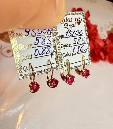 qedimi sirgalar: Sırğa, Sarı qızıl, 585 Əyar, 136 g — 2