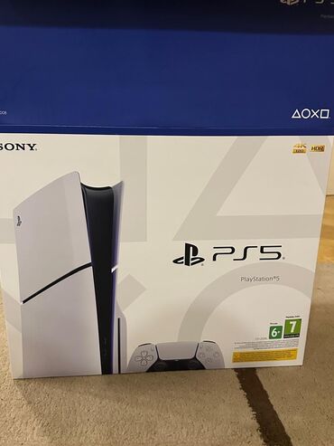 playstation 4 slim 1 tb: PLAYSTATİON 5SLİM QUTUDAN ACİLMAYİB 2JOYSTİC VAR KABEL USB SUNUR