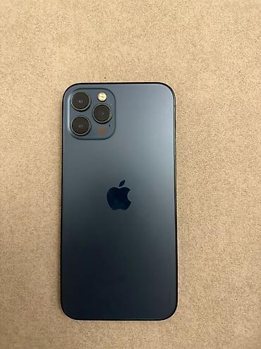 IPhone 12 Pro, цвет Pacific Blue, состоение аккумулятора 81%. Память