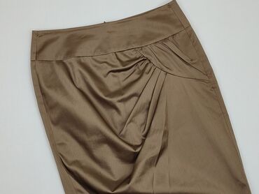 brązowa spódnice z guzikami: Skirt, M (EU 38), condition - Very good