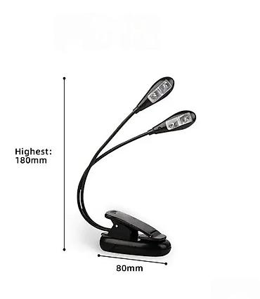 barski set: LED LAMPA SA 2 GLAVE + USB KABL | LED lampa za notni pult, miksetu — 2