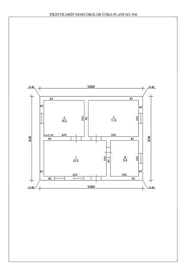 evdən satış: 4 otaqlı, 87 kv. m, Kredit yoxdur, Təmirsiz — 2