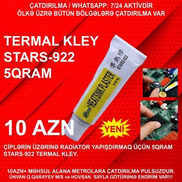 Masaüstü kompüterlər və iş stansiyaları: ⭐Termal Kley Stars-922 5 qram – 10 AZN