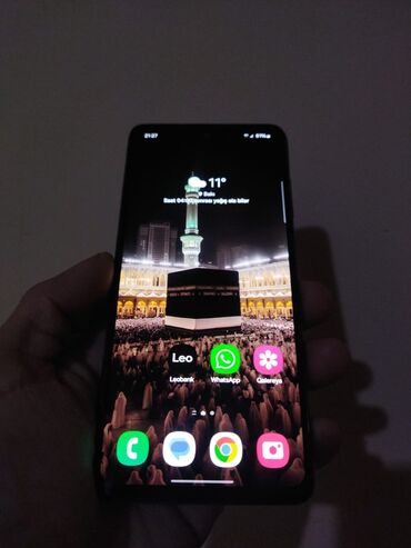 Samsung: Samsung Galaxy A52, 128 GB, rəng - Göy, Sensor, İki sim kartlı