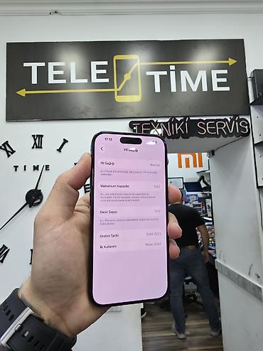 iphone adaptir: IPhone 15 Pro, 128 GB, Zəmanət, Simsiz şarj, Face ID — 3