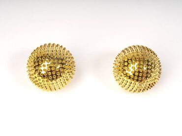 магнитные шары: Аппликатор акупунктурный в виде шара золотой (с магнитом и шипами)