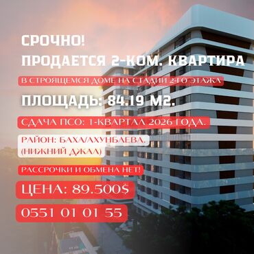 квартиры частные дома: 2 комнаты, 84 м², Элитка, 6 этаж