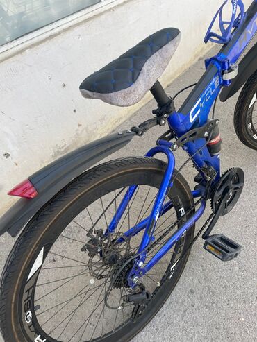 İdman velosipedləri: Şəhər və yüngül off-road üçün qatlanan dağ velosipedi - Rəng: mavi -