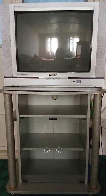 tevii s471: NORDMEND MTV-21SES kineskop televizoru və təkərli TV stendi - Ekran — 1