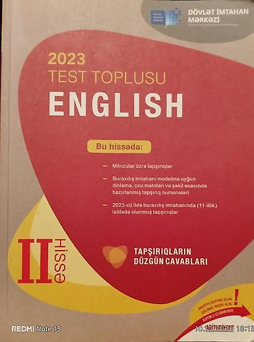 tent cadir satisi: İngilis dili 8-ci sinif, 2023 il — 4