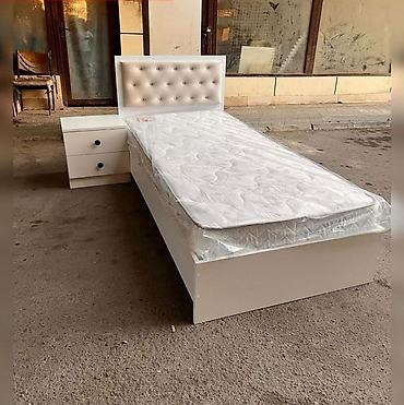 atlaz parca: Modern yumşaq baza çarpayı — “Deko Home” dizaynı - Zərif, yumru — 4