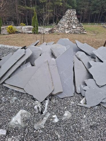 Dekorativ daşlar: Təbii daş naxışlı fasad örtüyü - Material: dekorativ təbii daş — 7