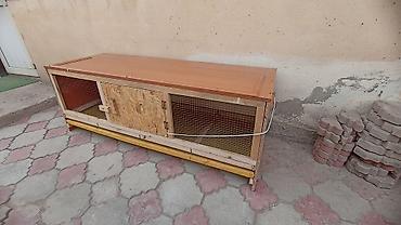 Товары и оборудование для с/х животных: Клетка для животных с деревянным каркасом и металлической сеткой — 6