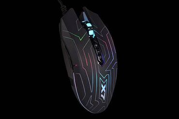 игровой мышь: Мышь проводная A4Tech X77 в оригинальном корпусе с RGB-подсветкой