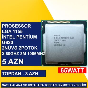 Prosessorlar: Prosessor Intel Core i5 Kompüter üçün Prosessorlar, İşlənmiş — 7