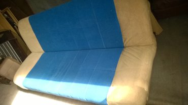 dvosed na razvlačenje cena: Two-seat sofas, color - Light blue