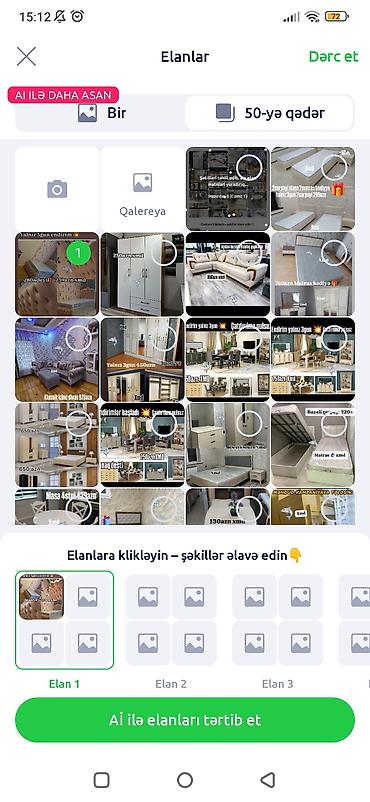 2el mebeler: Mebel paketi – seçilmiş modellər - Uşaq/yeni yetmə üçün çarpayı — 7