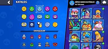brawl stars 2: Brawl Stars oyun hesabı. Hesabın ekran görüntülərinə əsasən aşağıdakı — 4
