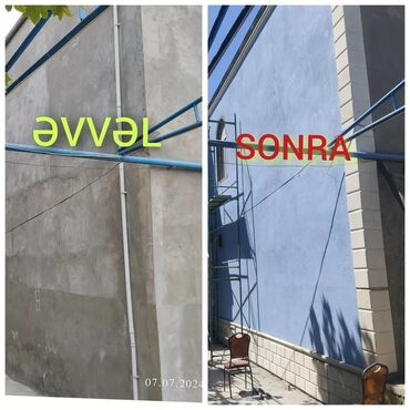 Fasad işləri: Fasad daxili təmir işlərin görülməsi, işçi vəya matrial işçi qarışıq — 8