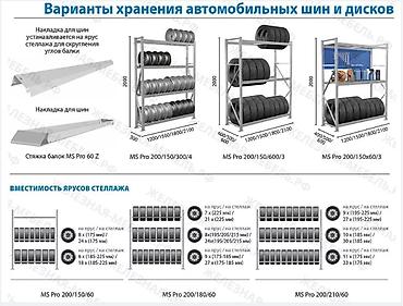 Этажерки для кухни: Стеллаж MS Pro Z 3000х2100х600 (4 яруса с секционным настилом) — 9