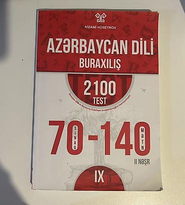 dərs kitabları: Məhsul: “Azərbaycan dili – Buraxılış” test toplusu Müəllif: Nizami — 1