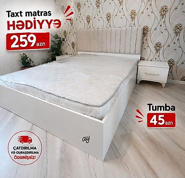 set mebel: İkinəfərlik çarpayı, Tumba, Yeni — 1