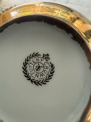 lipit cayi: Çay dəsti, rəng - Qızılı, Farfor, 6 nəfərlik, Almaniya — 2